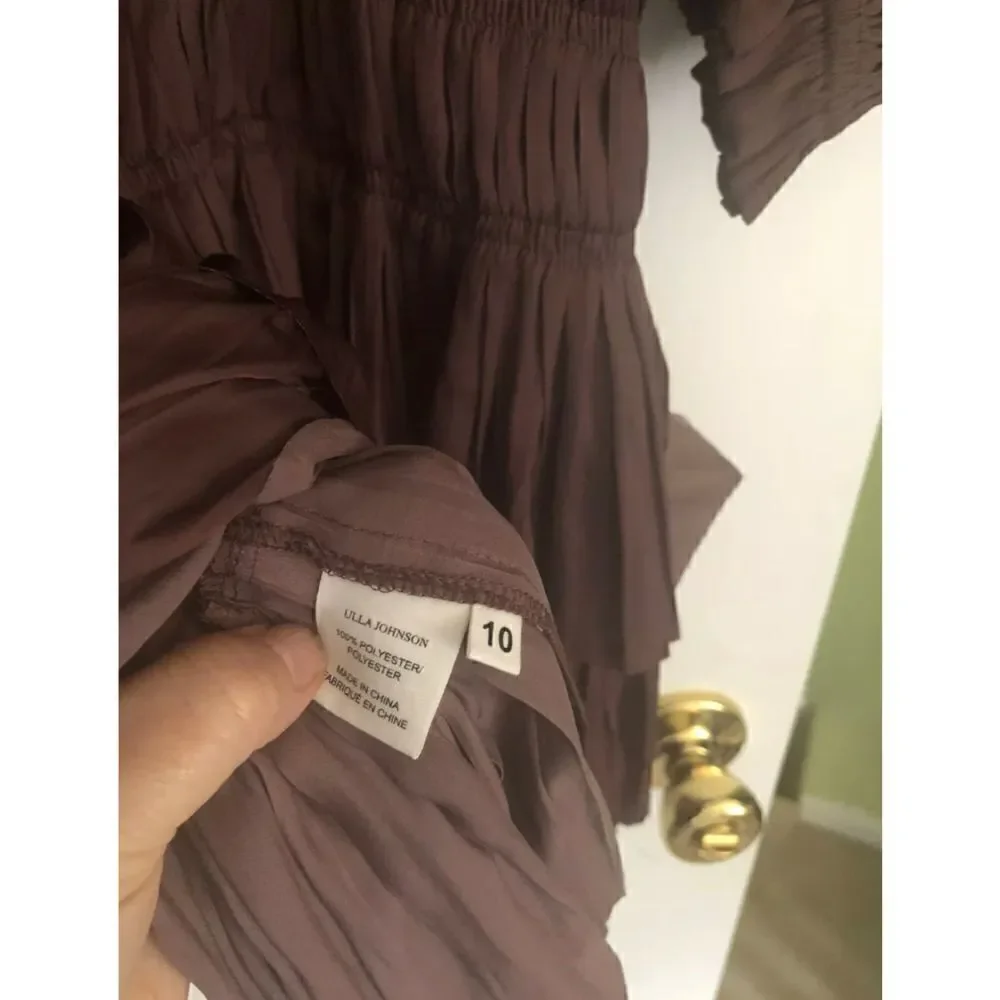 Ulla Johnson Piera Pleated Drop Waist Dress - Picture 10 of 10